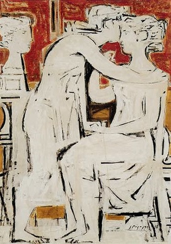 Γιάννης Μόραλης_Επιτύμβια Σύνθεση, 1958